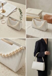 luxury premium pearl handle handbags