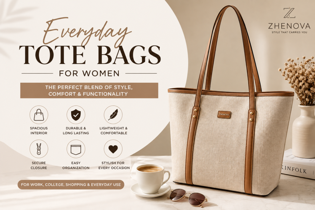 Spacious women's tote bag