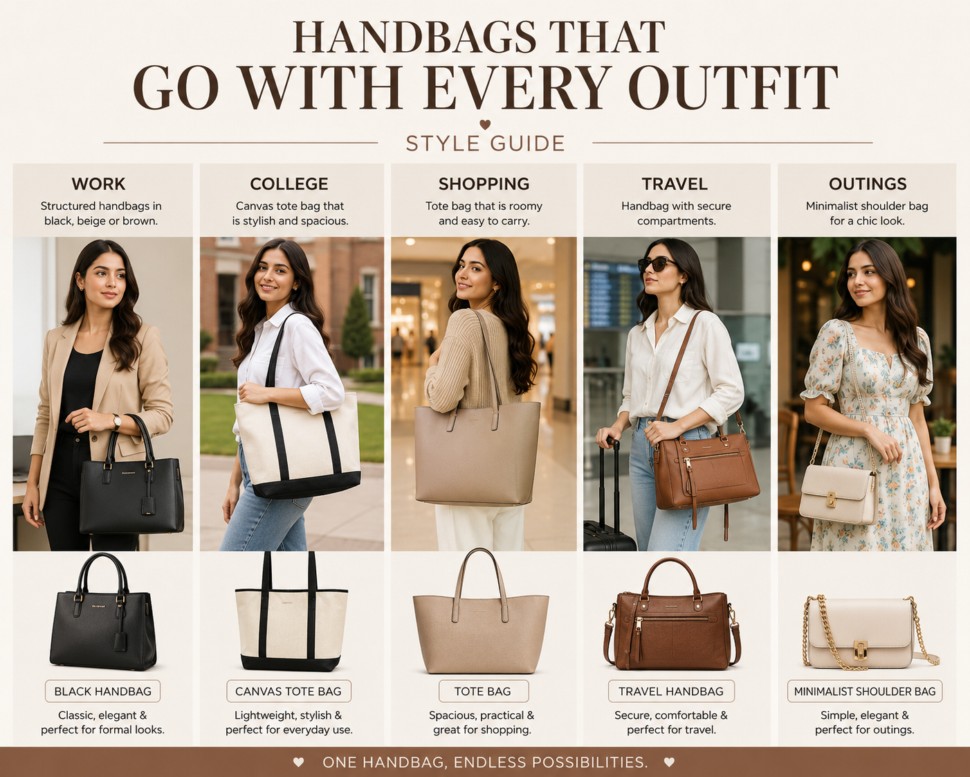 Handbag that goes with every outfit best trending