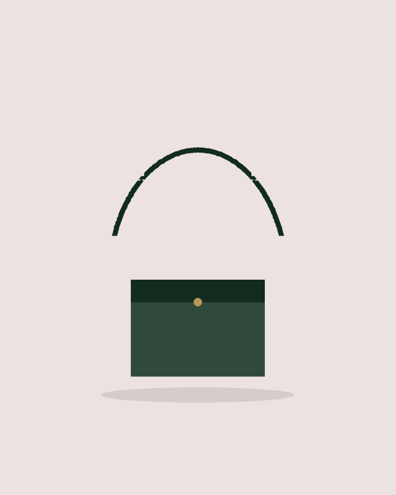 Camera Crossbody handbag, angle view (placeholder image)