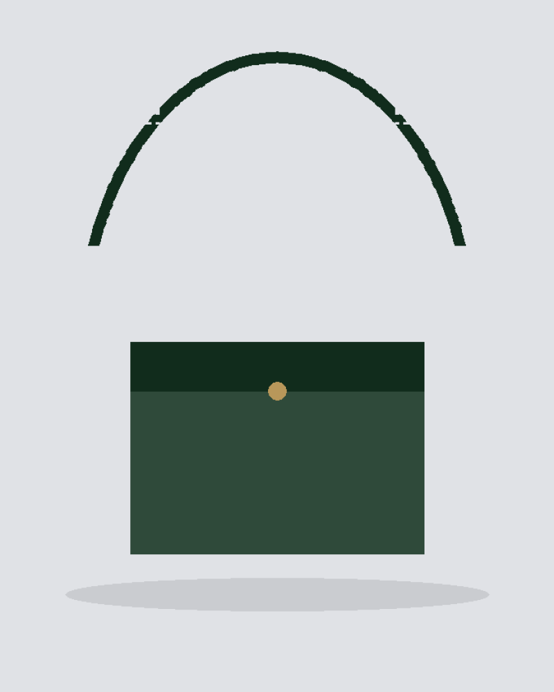 Camera Crossbody handbag, close view (placeholder image)