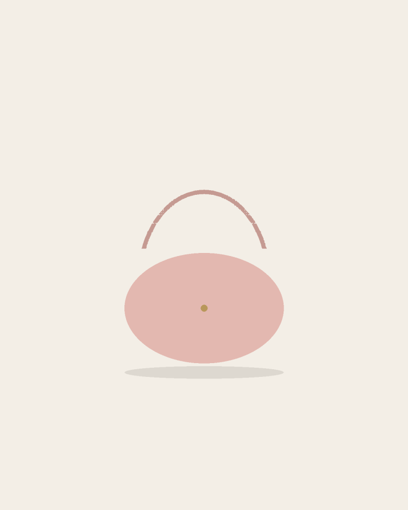 Crescent Shoulder Bag handbag, studio view (placeholder image)