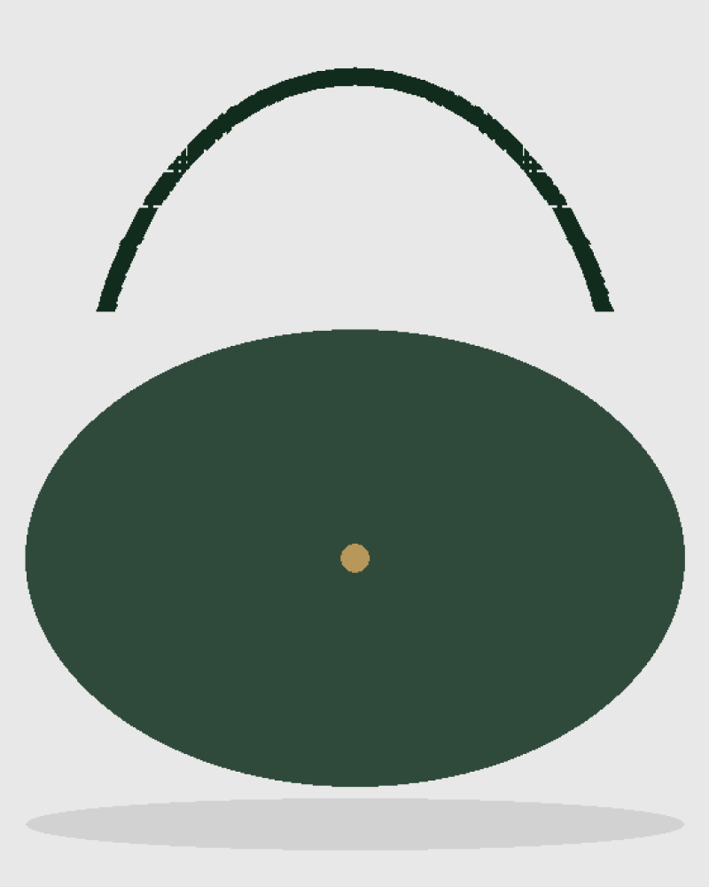 Sculpted Baguette handbag, detail view (placeholder image)