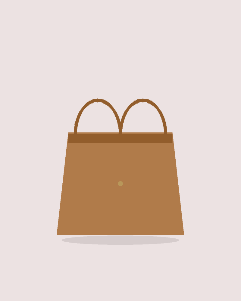 Structured Work Tote handbag, angle view (placeholder image)