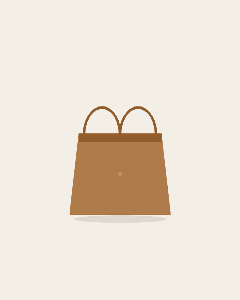 Structured Work Tote handbag, studio view (placeholder image)