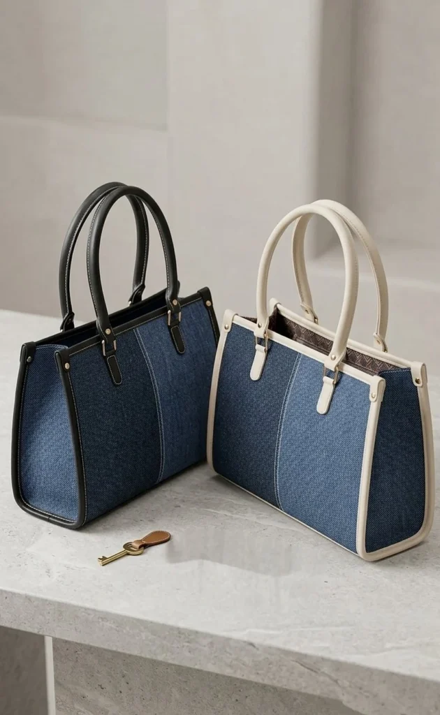 The Denim Tote handbag by Zhenova