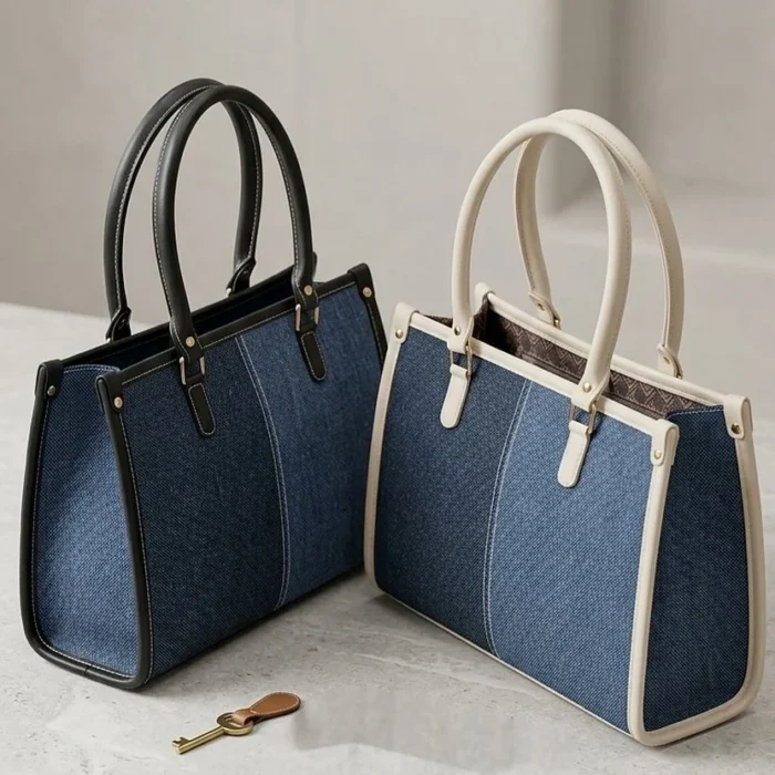 The Denim Tote handbag by Zhenova