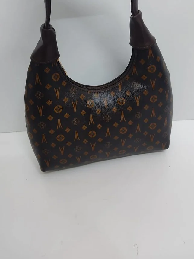 The Monogram Shoulder Bag - Brown
