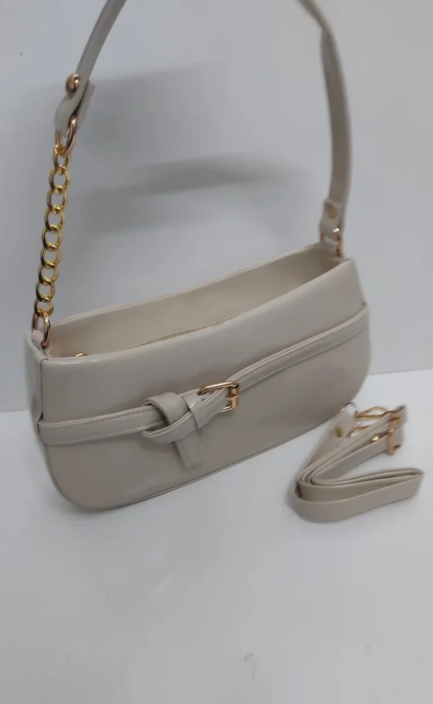 The Patent Buckle Bag handbag by Zhenova