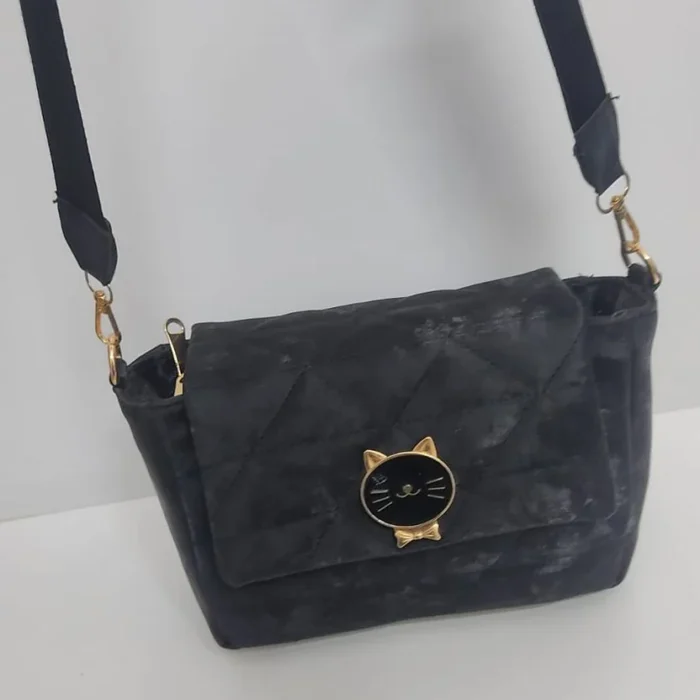 The Quilted Cat Sling handbag by Zhenova