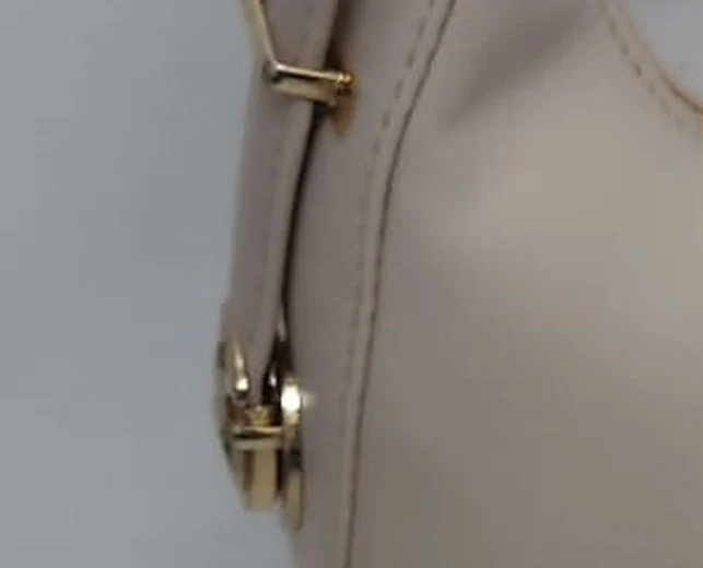 The Cream Moon Hobo - Gold buckle detail